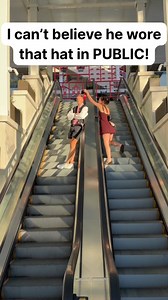 Mans hat makes woman furious! 😱 #hat #funny #prank | Jamie and Blake