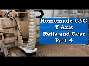 Homemade CNC Router - Y Axis Rails Part 4