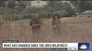 The Cedar Fire that charred a path across San Diego County 20 years ago has left an imprint and taught officials valuable lessons on how to prepare for future disasters. NBC 7 Reporter Amber Frias talks with Ray Chaney, director of 211 San Diego, who vividly remembers the day the fire started. Read here for more on what's changed since the 2003 wildfires: http://on.nbc7.com/Tb4jOzw | NBC 7 San Diego