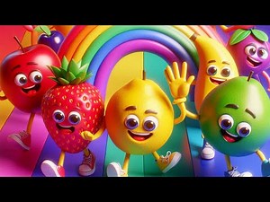 Sa dansam cu fructele colorate!!! - Cantece pentru copii (desene animate) | Cip-Cirip