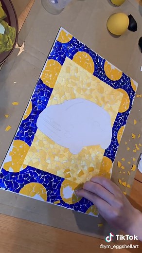 Eggshell Mosaic Art with Fiat500: Step-by-Step Guide