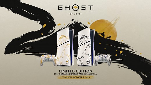 The Ghost of Yōtei Limited Edition PS5 Console bundles and accessories available for pre-order starting September 4
