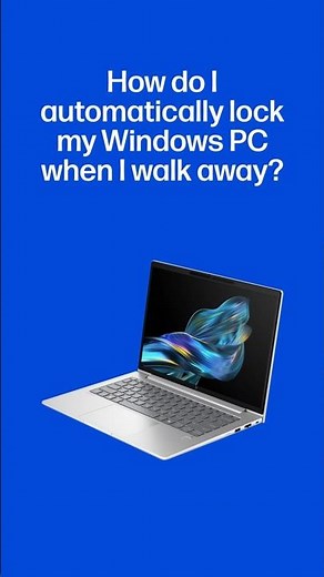 How do I automatically lock my Windows PC when I walk away? #shorts