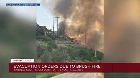 Evacuations ordered for some between Parachute and Rulison due to wildfire