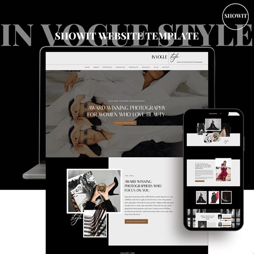 Showit Website Template | High-end Photography Website | Customizable Showit Design - Etsy