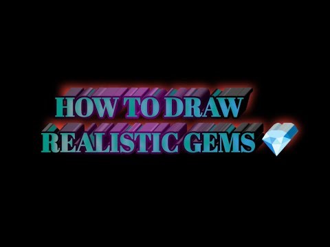 ||Master the Art of Drawing Realistic Gems in Simple Steps|| #simrankumari