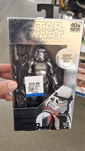 Star Wars The Black Series Carbonized Stormtrooper 40th anniversary The Empire Strikes Back.