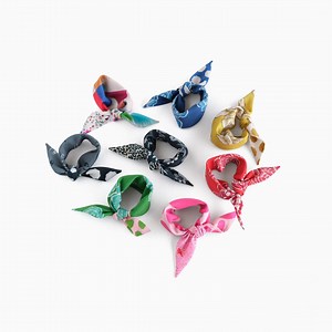 Mini Triangle Scarves: Colorful Wristlets, Party Swag, Hair Ties - Etsy