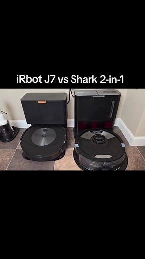 irobot j7 plus mop vs shark 2 in 1 robot vacuum and mop Comparison #sharkhome #sharkclean #sharkrobotvacuum #irobot #robotvacuum #roomba