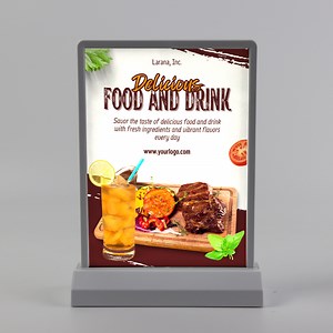 [Hot Item] Rectangular Rechargeable A5 LED Light Box Display LED Acrylic Light Guide Panel for Retail Stores