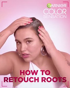 Garnier Color Sensation Color Retouch, Demi Permanent Hair Dye for Roots with 100% Gray Coverage, Black Hair Dye 1.0, Pack of 6