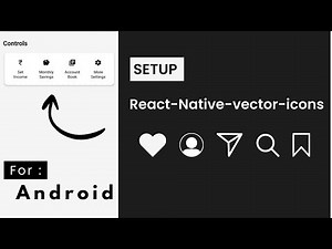 React Native Vector Icons Setup Android 2025 | Step by Step Guide#reactnativetutorial #reactnative