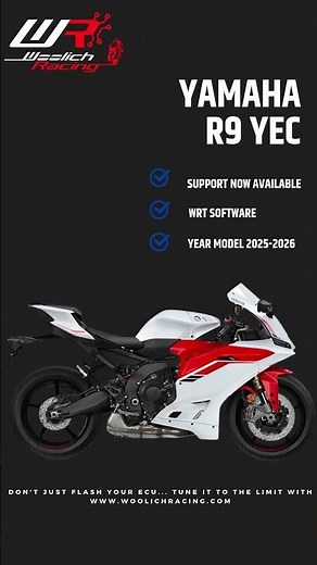#short Woolich Racing Tuned (WRT) software adds support for the 2025-2026 Yamaha YZF-R9 YEC