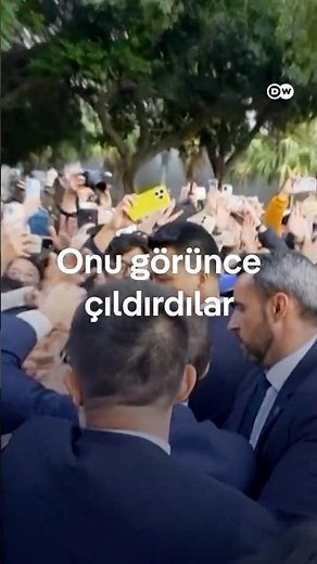 Macron'u görünce çıldırdılar!
