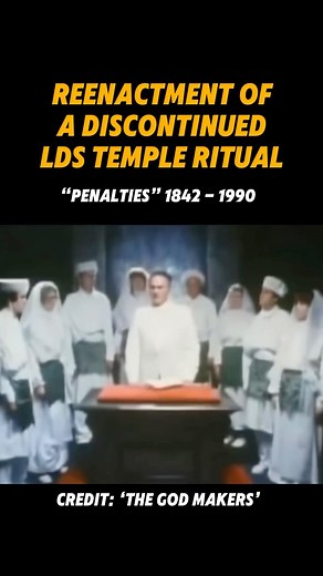 ExMormon Thoughts on Instagram: "Mormon temples used to be wild! 🛑 This is a reenactment by former Mormons, it is not footage from an actual temple ritual 🛑 #exmormon #exlds #exmormonmemes #religion #christian #christianity #christianexmormon #jesus #god #bible #christianblogger #christianknowledge #christianmemes #religiousdiscussion #religiousstudies #bornagain #thechurchofjesuschristoflatterdaysaints #mormon #mormonism #mormons #Ids #latterdaysaints #cult #bookofmormon #falseprophets #ldshi