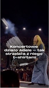 Adele pokazała w Monachium, co może oznaczać „dostawa do rąk własnych”! Dostarczyła swoim fanom koncertowe koszulki, wystrzeliwując je z wielkiego pneumatycznego działa. Kto złapie ten… nosi! 👀 Kto chciałby dostać koszulkę? Ręka w górę!👍 | Biletomat.pl - bilety online