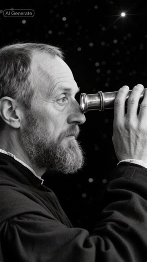 How Galileo Upgraded the Telescope & Changed Space Forever 🔭 #historyshorts #history #historyfacts