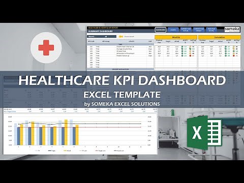 Healthcare KPI Dashboard Excel Template | 23 Key Metrics for Healthcare Industry