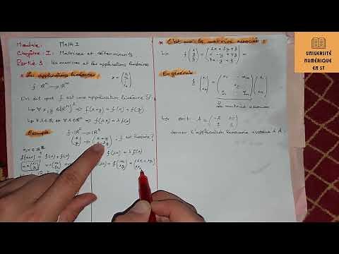 Chap1.3 : matrice associée à une application linéaire