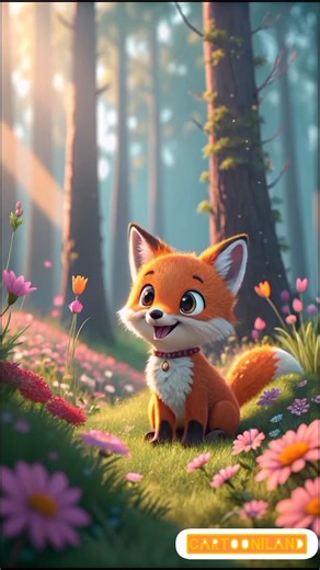 The Fox Who Fell in Love with Himself #3DCartoon #KidsAnimation #AIAnimation