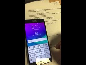 Samsung Galaxy Note 4 Unlock Code Not Working