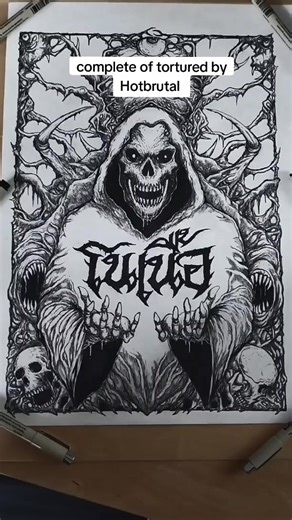 complete of tortured art!! #brutal #brutaldeath #brutalart #brutalartwork #deathmetal #deathmetalart #deathmetalartwork #darkart #horrorart #artist #artforsale #slammingbrutal #slammingbrutalart #gore #goregrind #goregrindart #Dark #Art #Imagination #Macabreart #วาด #วาดรูป #draw #drawing #อย่าปิดกั้นการมองเห็น #tiktok #viralart #painting #artist #fyp #tiktokสายอาร์ต