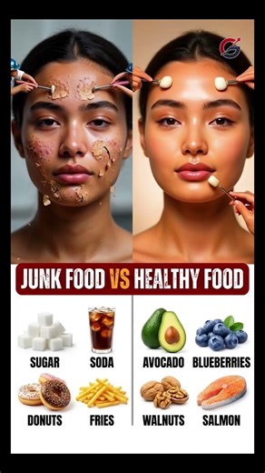 JUNK FOOD vs HEALTHY FOOD #shortsfeed #shortsvideo #shorts