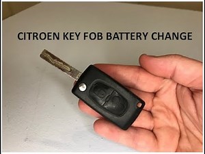 How to replace the battery of the key of the Citroen C3