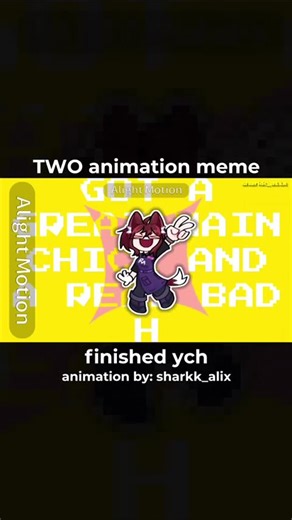 [FW] TWO #animationmeme (completed ych for ⁨@Caseyrl1⁩) #hybridcafe (shorts version)