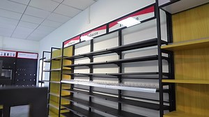 Cigarette Display Stand Store Customized Metallic Smoke Shop Shelves Counter Furniture Cases with Led Light Rack Tobacco Cabinet