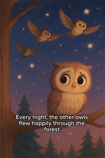 Oliver the Owl Was Afraid of the Dark 🦉✨ | Kids Bedtime Story