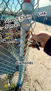 2 Easy Steps To Stretch Chain Link Fence Like a Pro #chainlink #fence #fencebuilding ce