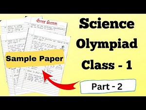 Science Olympiad Sample Paper for Class 1| Class 1 NSO Sample Paper Question | Olympiad Exam Class 1