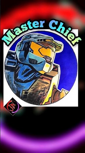 Drawing Master Chief from Halo! / Sharpie & Ohuhu Free-Hand Art!