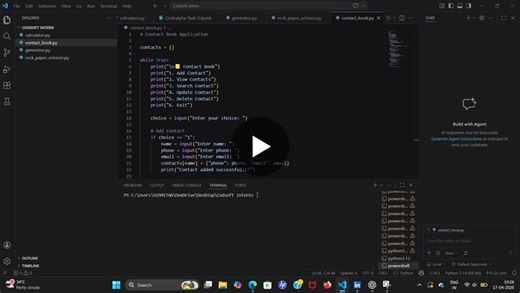 #codsoft #pythondeveloper #learningbydoing #projects #codingjourney #techskills | Susmitha Polisetty