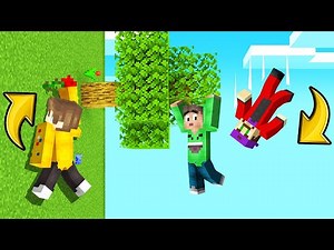 MINECRAFT But GRAVITY Is SIDEWAYS! (Hold On)