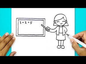 How To Draw Teacher Step By Step | How To Draw A Teacher Easy Step By Step