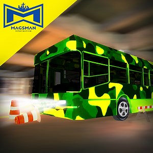 3D Army Bus Parking : Free Simulator
