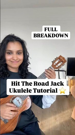 How to play Hit The Road Jack on Ukulele (EASY TUTORIAL) ⭐️ #shorts