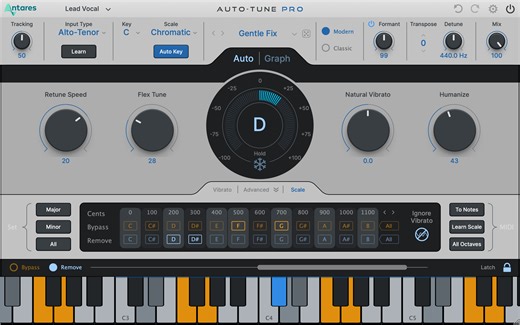 AutoTune Pro 11 by Antares Audio Technologies - Pitch Correction Plugin VST3 Audio Unit AAX