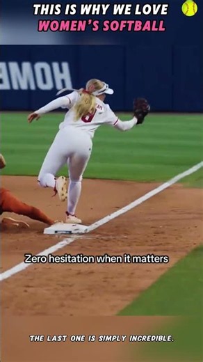 This is why we love women’s softball#WomensSoftball #Softball #SoftballHighlights
