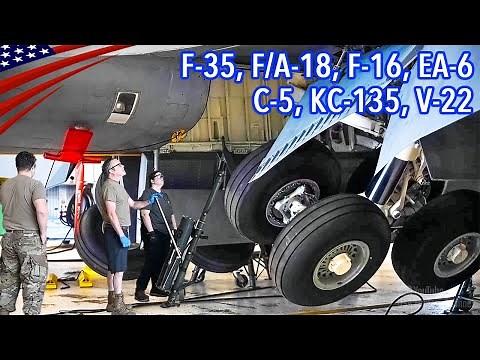 Amazing Landing Gear Tests with US Fighter Jets, Aircraft & More