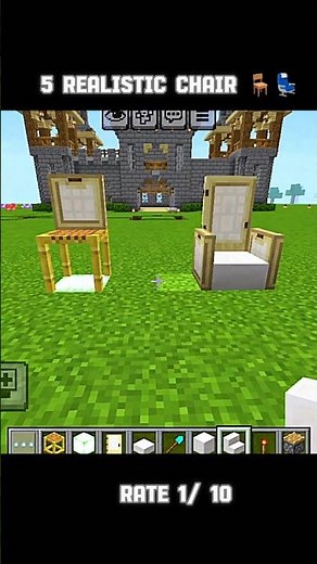 REALISTIC CHAIR 🪑 💺 | #minecraft
