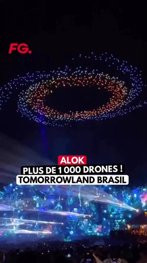 #TOMORROWLAND : Alok établit un nouveau record en Amérique latine avec plus de 1 000 drones à #TomorrowlandBrésil. 🇧🇷🦋 🗞️ Le DJ et producteur brésilien #Alok repousse une fois de plus les limites avec une performance spectaculaire qui a illuminé la Main Stage du festival ! Plus de 1 000 drones pour un tableau lumineux inédit dans l’histoire du festival.🪐 | Radio FG