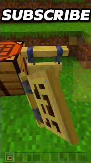How To Make A Hanging Sign In Minecraft!