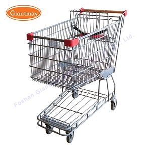 [Hot Item] Australian Style 4 Wheel Mini Retail Shop Metal Shopping Cart Trolly