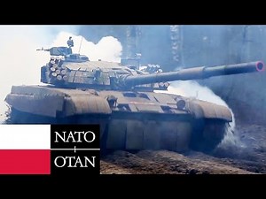 Polish Army, NATO. PT-91 Tanks During Live Firing Exercises.