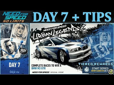 NFS No Limits | Day 7 + TIPS - Winning the BMW M3 GTR Most Wanted