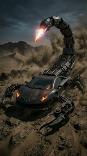 Lamborghini Meets Scorpion – Crazy AI Fusion! 🦂🏎️