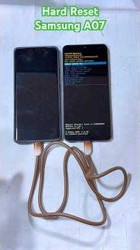 Hard Reset Samsung A07 A075F